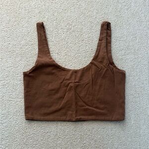 Cotton On Brown Crop Top